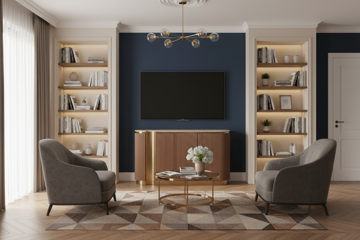 Comoda Stilig 917D cu blat de travertin natural [5]