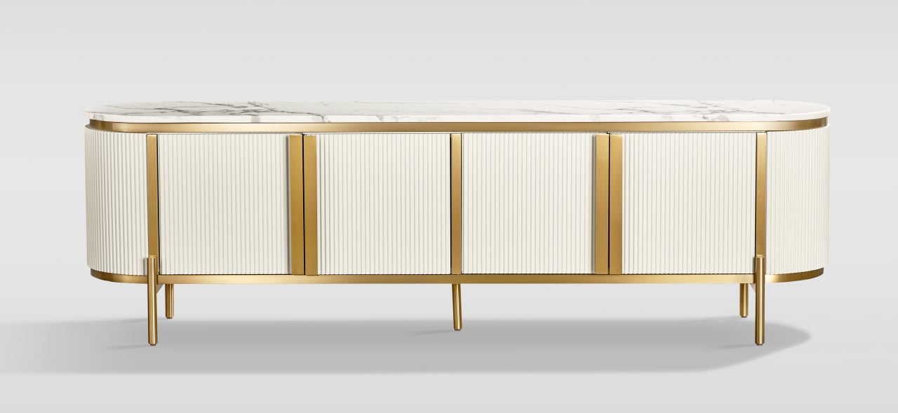 Comoda TV Stilig 382C cu blat de marmura [1]