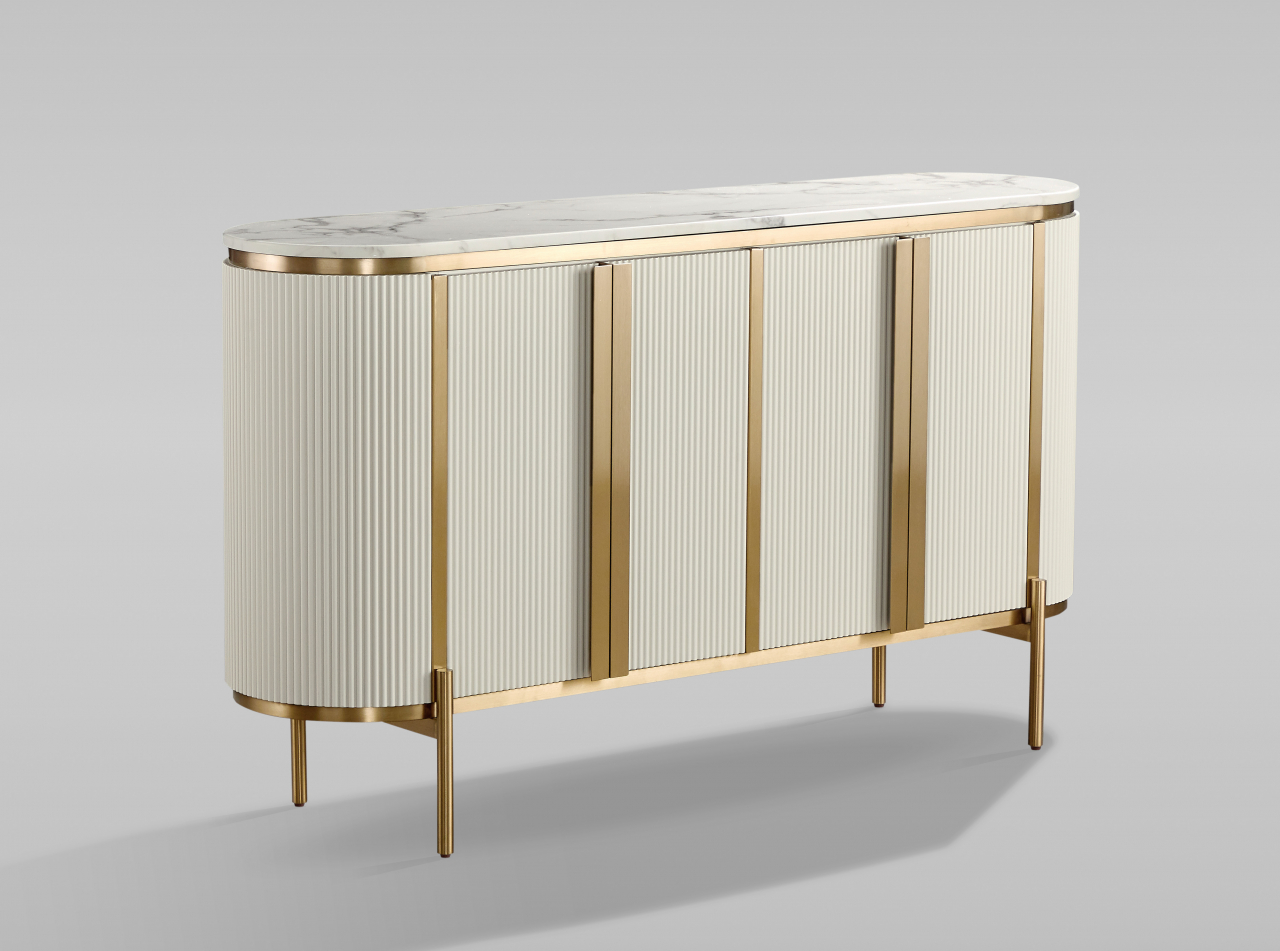 Comoda TV Stilig 384C cu blat de marmura [3]