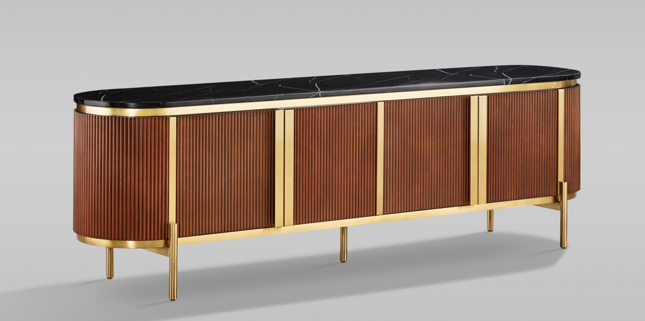 Comoda TV Stilig 382D cu blat de marmura [2]