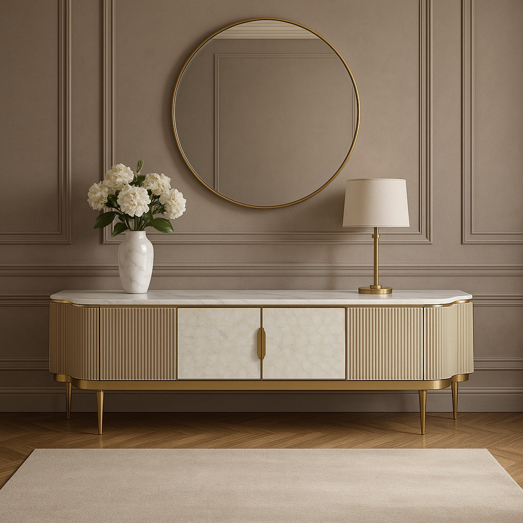 Comoda TV Stilig 905 cu blat de marmura [8]