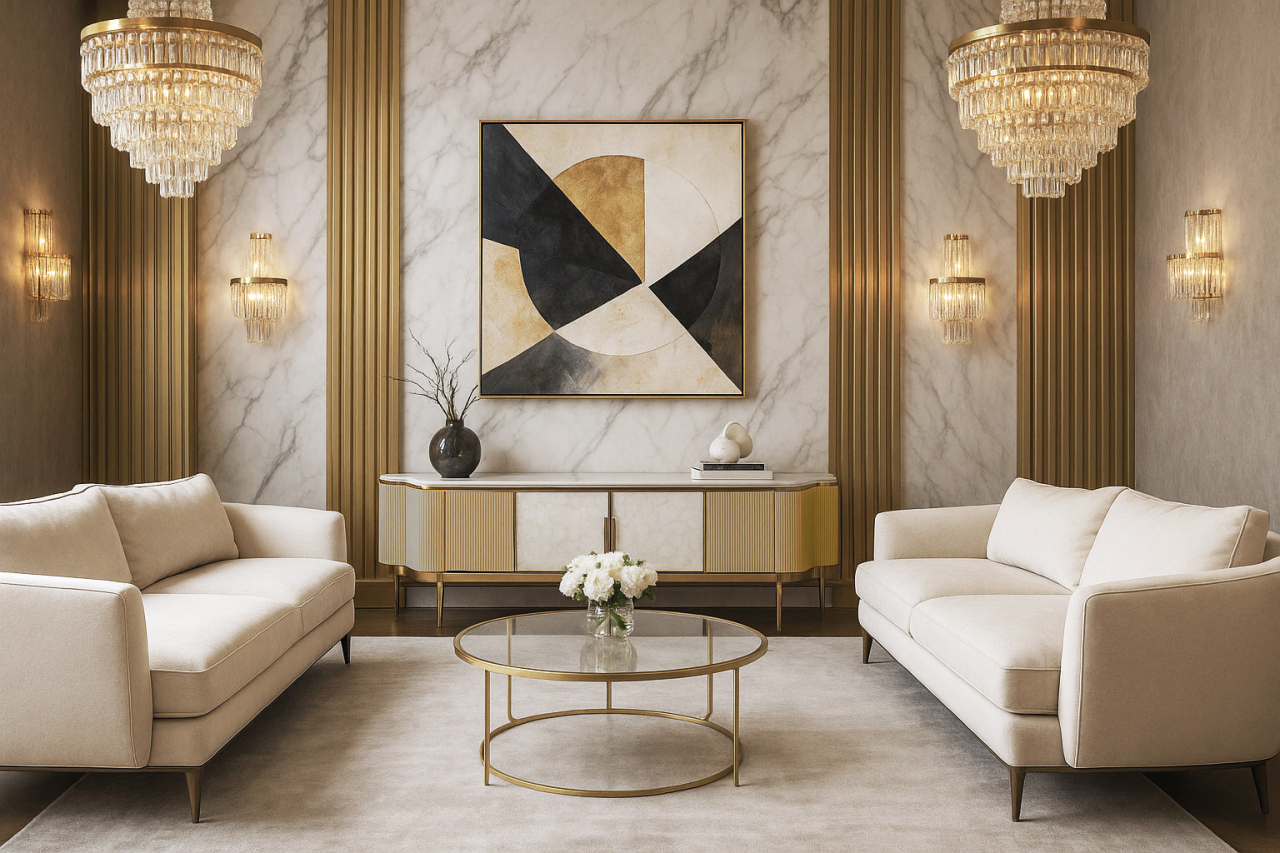 Comoda TV Stilig 905 cu blat de marmura [6]