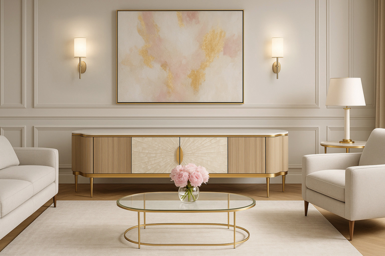 Comoda TV Stilig 905 cu blat de marmura [7]