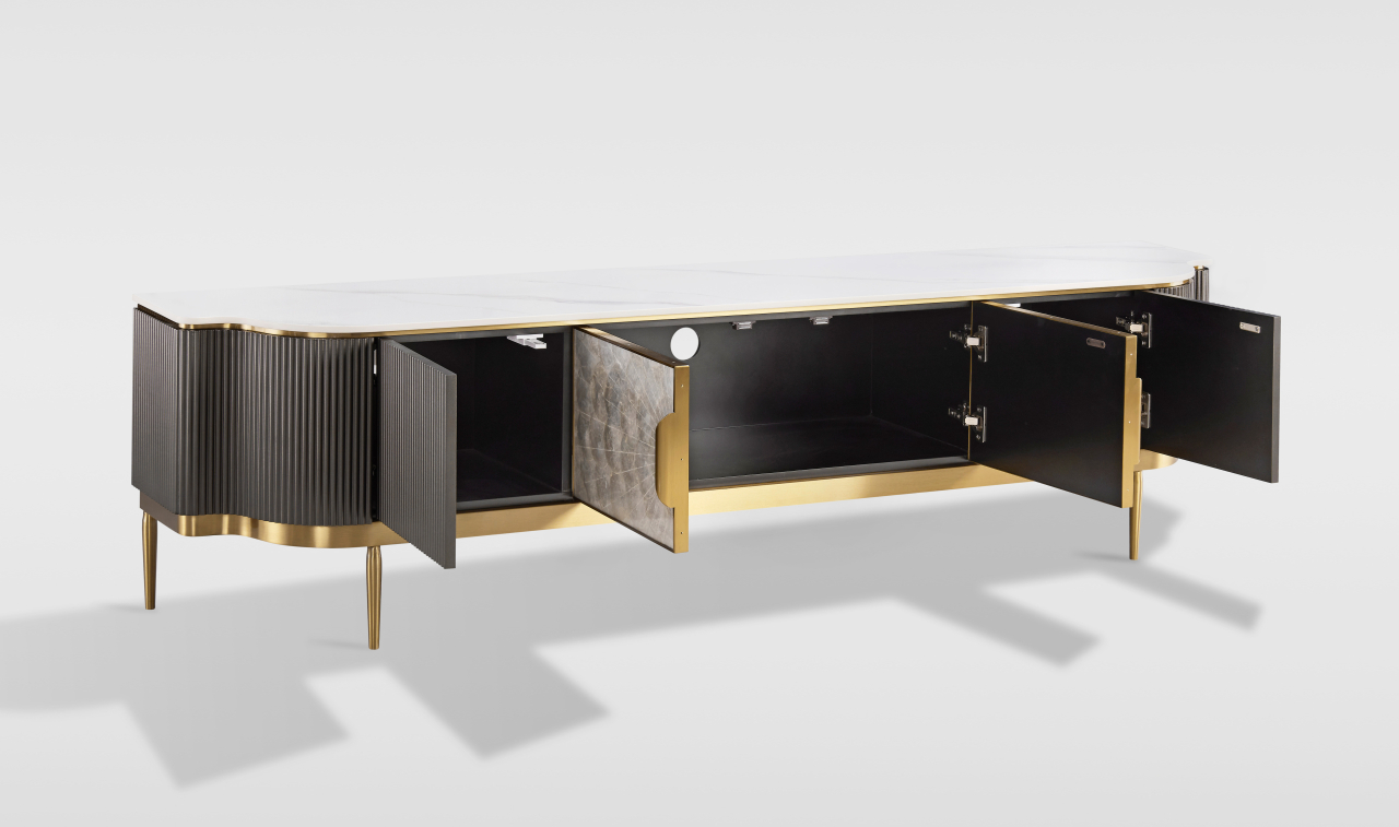 Comoda TV Stilig 905B cu blat de marmura [3]