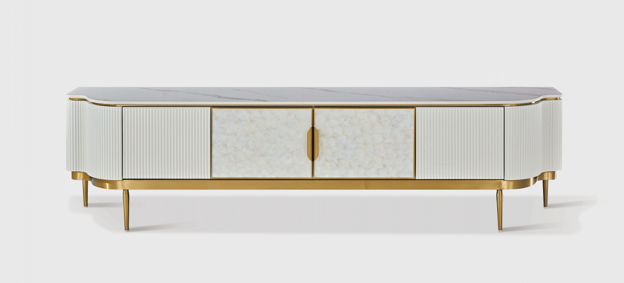 Comoda TV Stilig 905C cu blat de marmura [2]