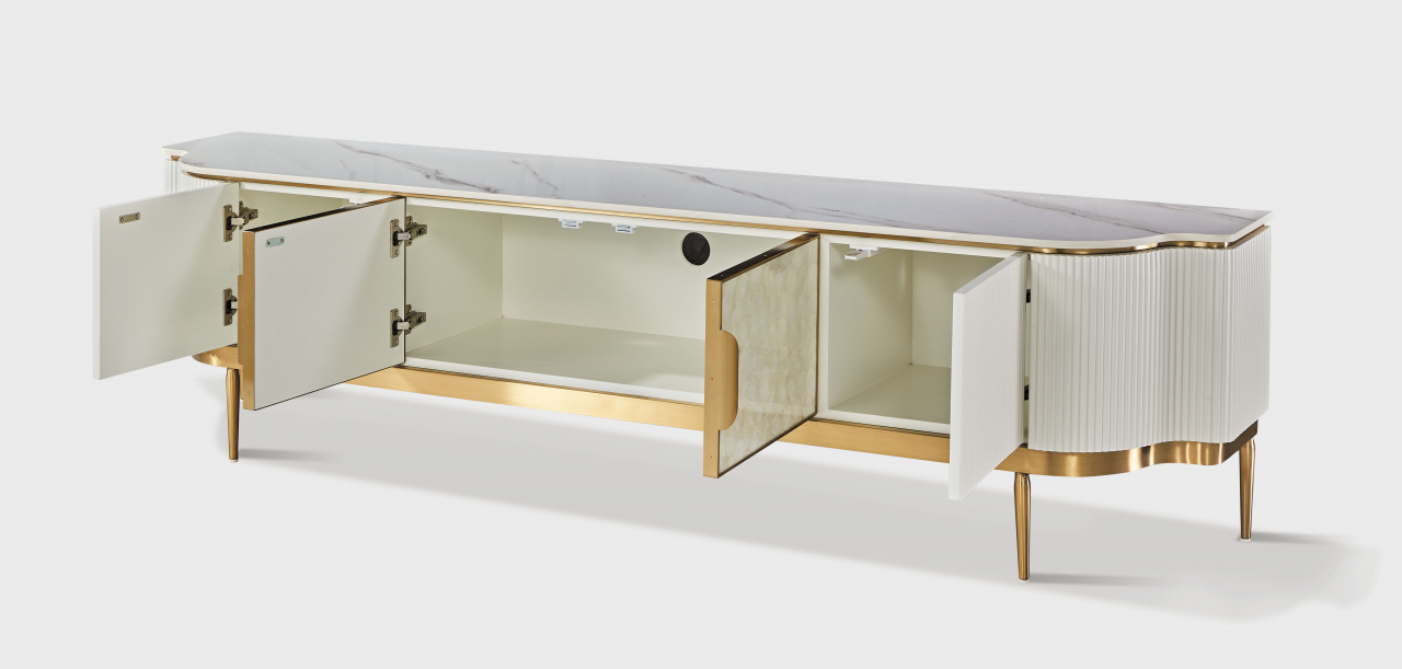 Comoda TV Stilig 905C cu blat de marmura [4]