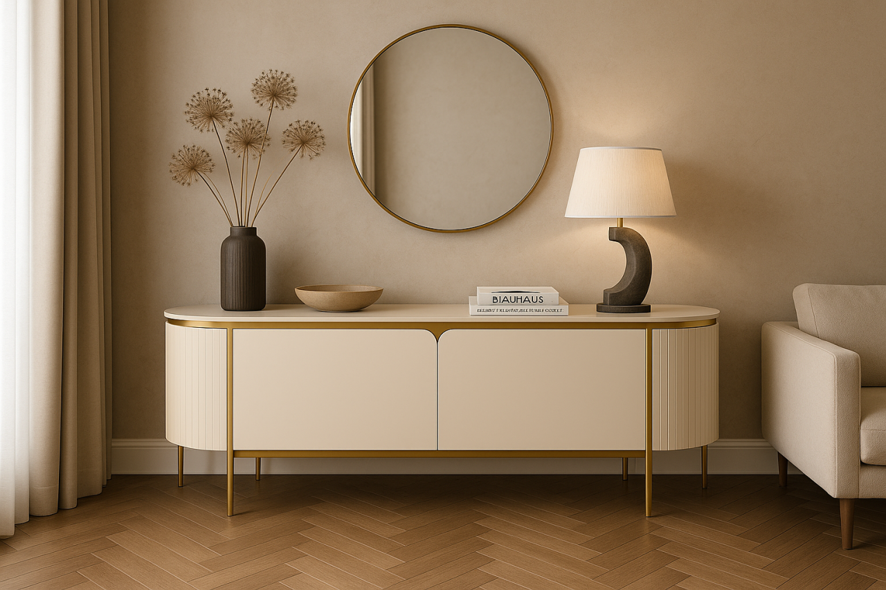Comoda TV Stilig 120 cu blat de marmura [1]