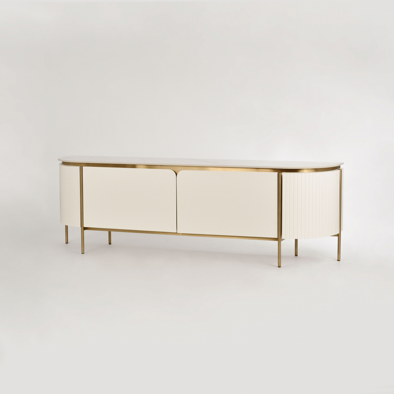 Comoda TV Stilig 120 cu blat de marmura [3]