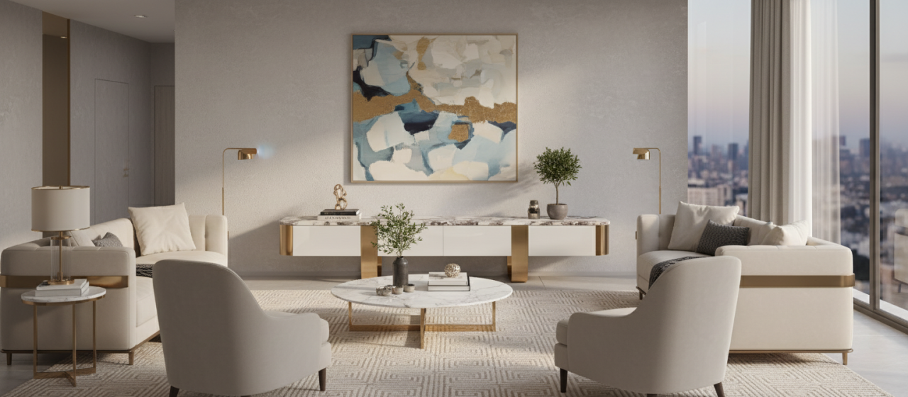 Comoda TV Stilig 922 Alb-Ecru [6]