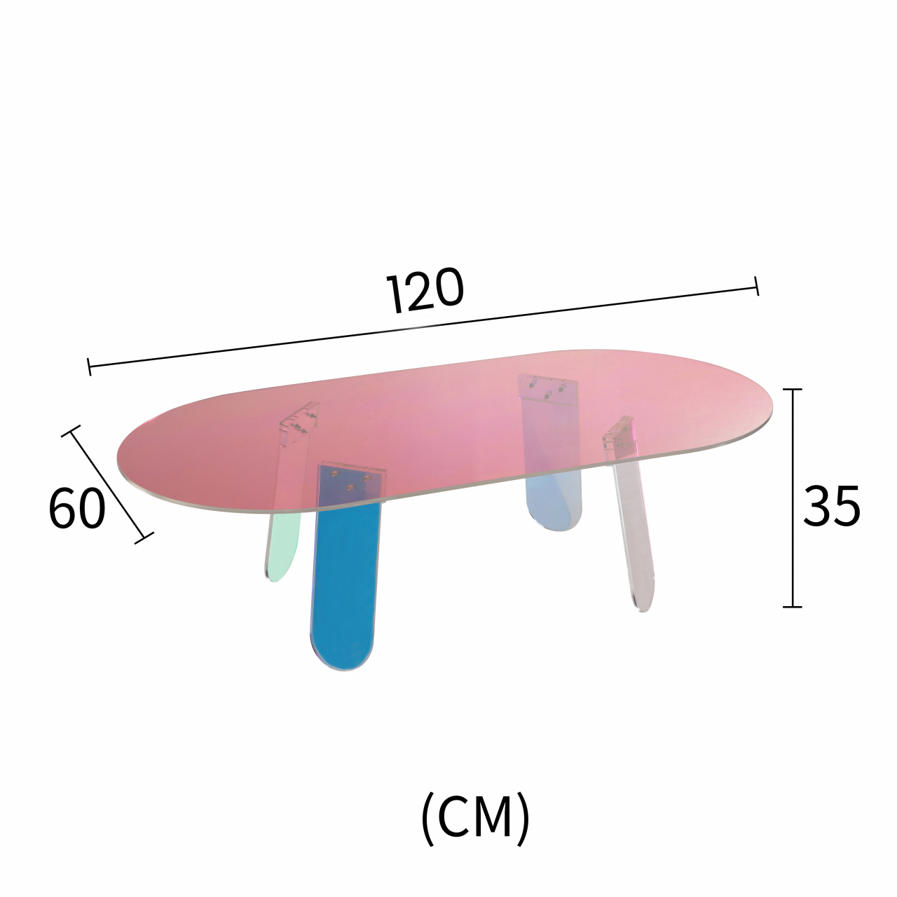 Masuta Cafea Acril Transparenta Modig M75-120 [8]