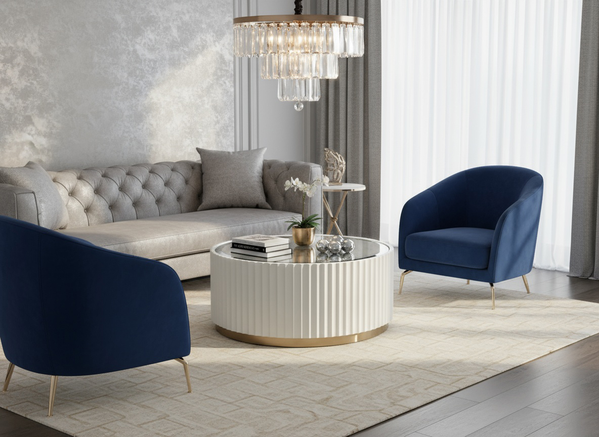 Masuta de Cafea Stilig 707 Alba [5]