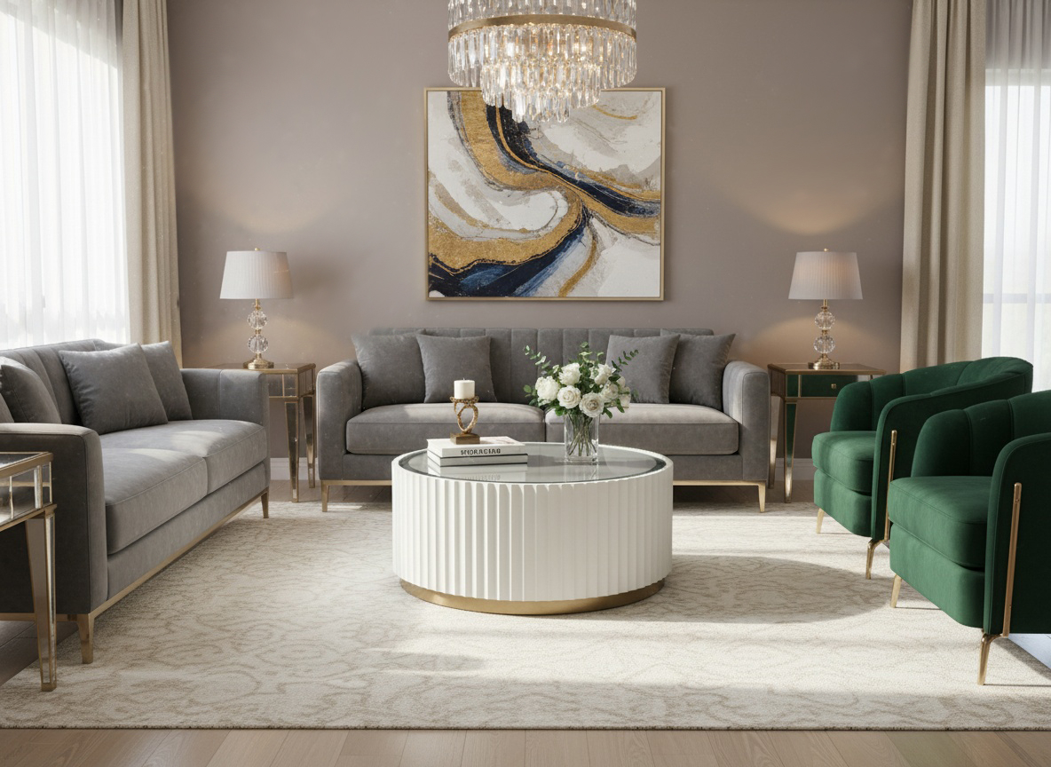 Masuta de Cafea Stilig 707 Alba [4]