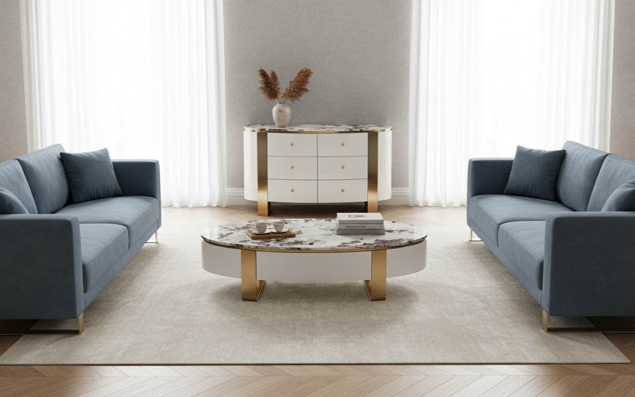 Masuta de Cafea Stilig 923 Alb-Ecru [11]