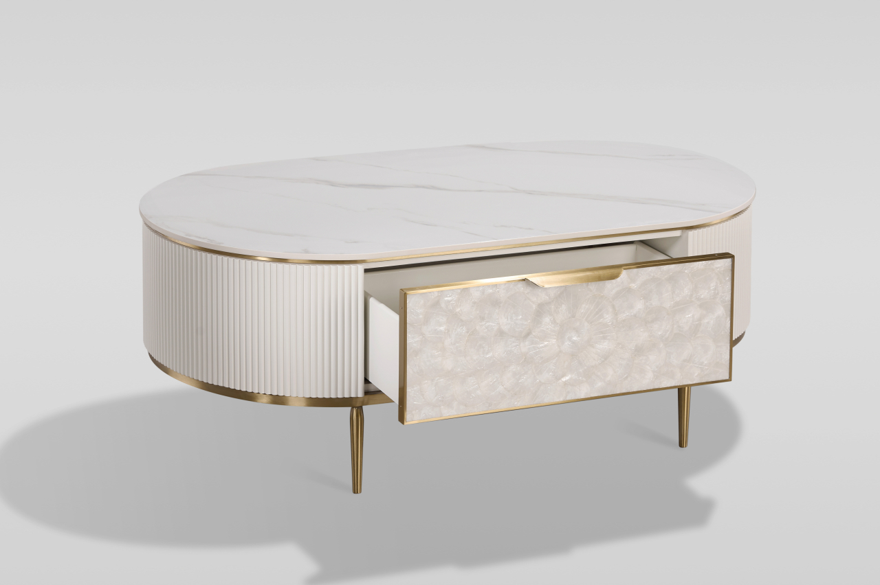 Masuta de Cafea Stilig 907C cu blat de marmura [4]