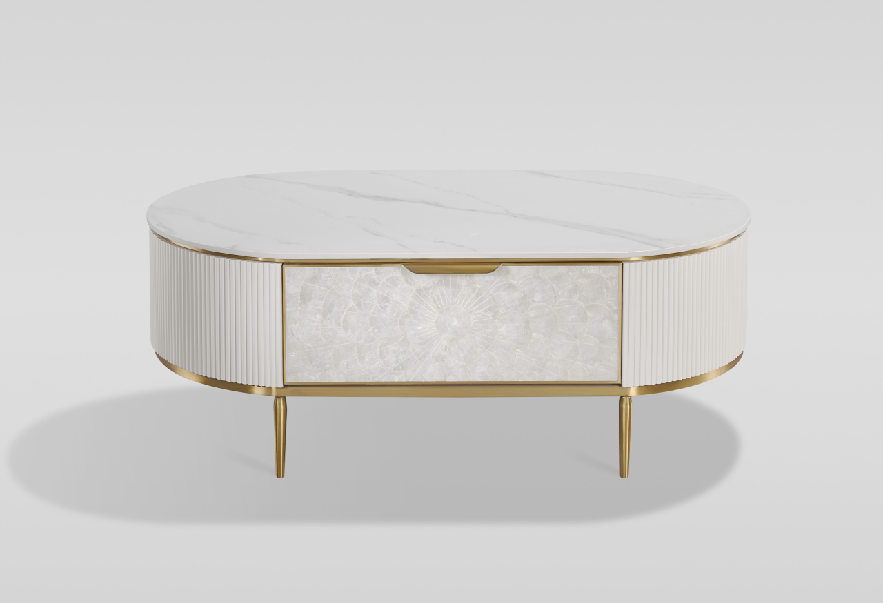 Masuta de Cafea Stilig 907C cu blat de marmura [2]