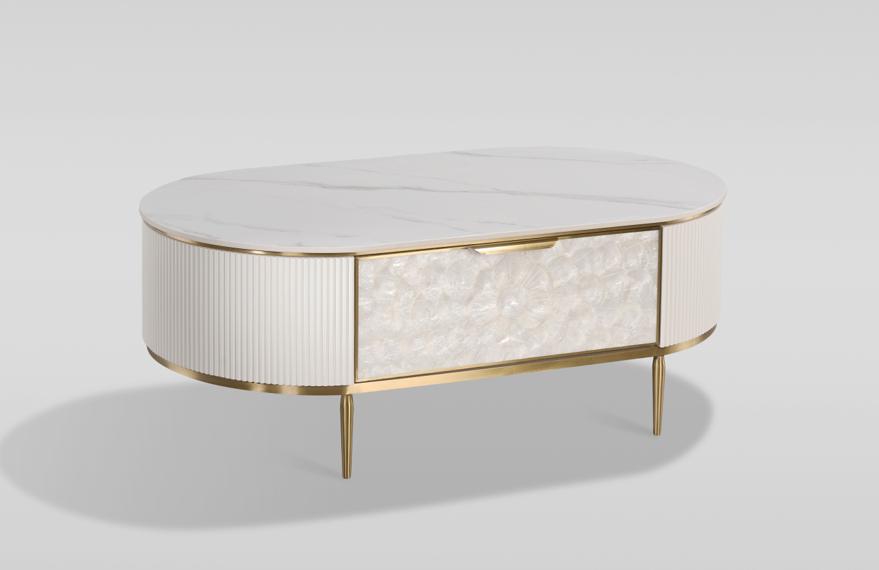 Masuta de Cafea Stilig 907C cu blat de marmura [3]