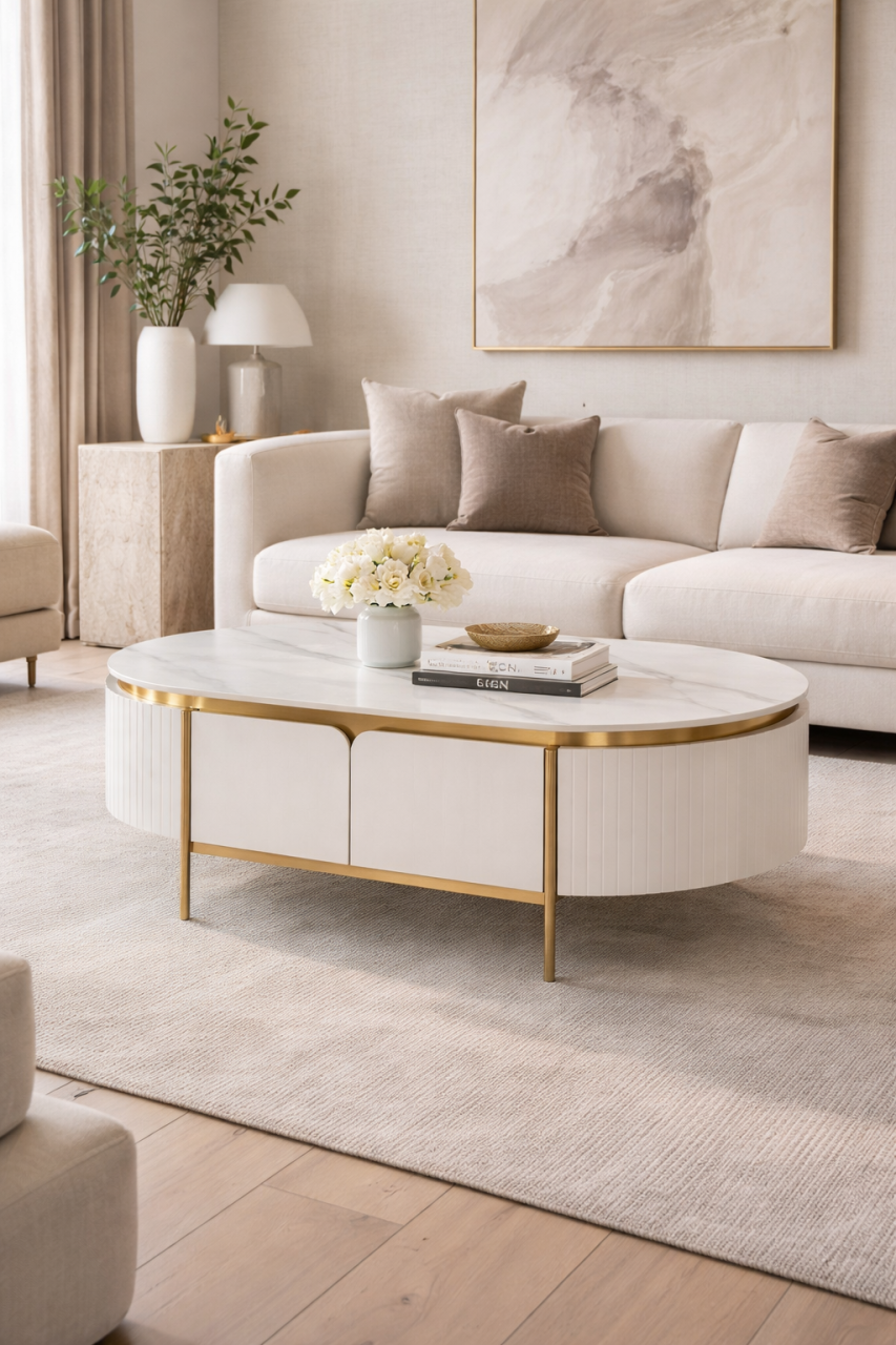 Masuta de Cafea Stilig 122 cu blat de marmura [8]