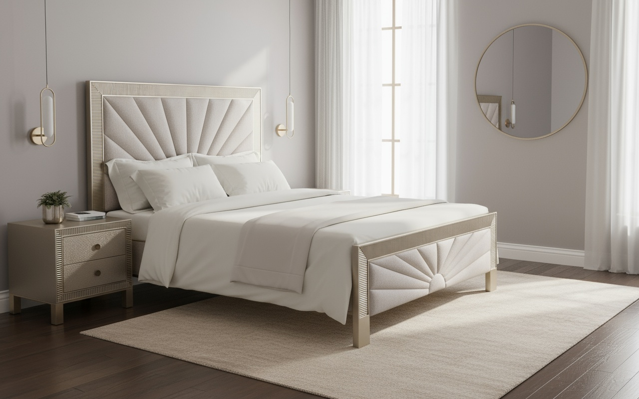 Noptiera ST901 Auriu Sampanie [5]