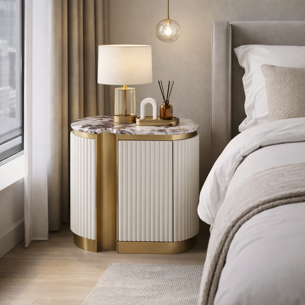 Noptiera Stilig 315B Alb Ecru [5]