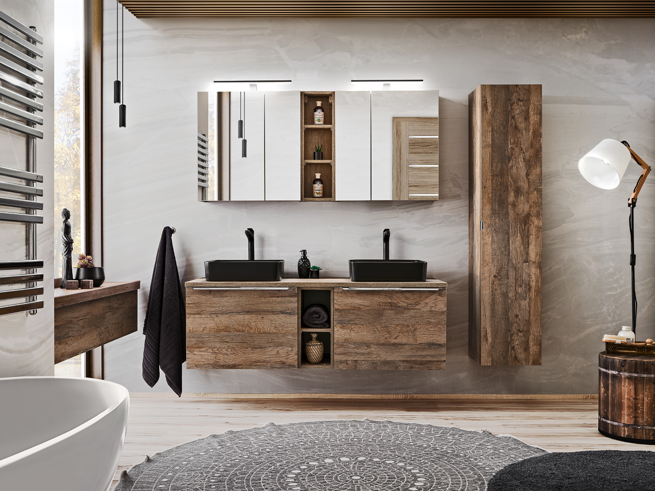 Set Baie SANTA FE OAK 140 cm [1]
