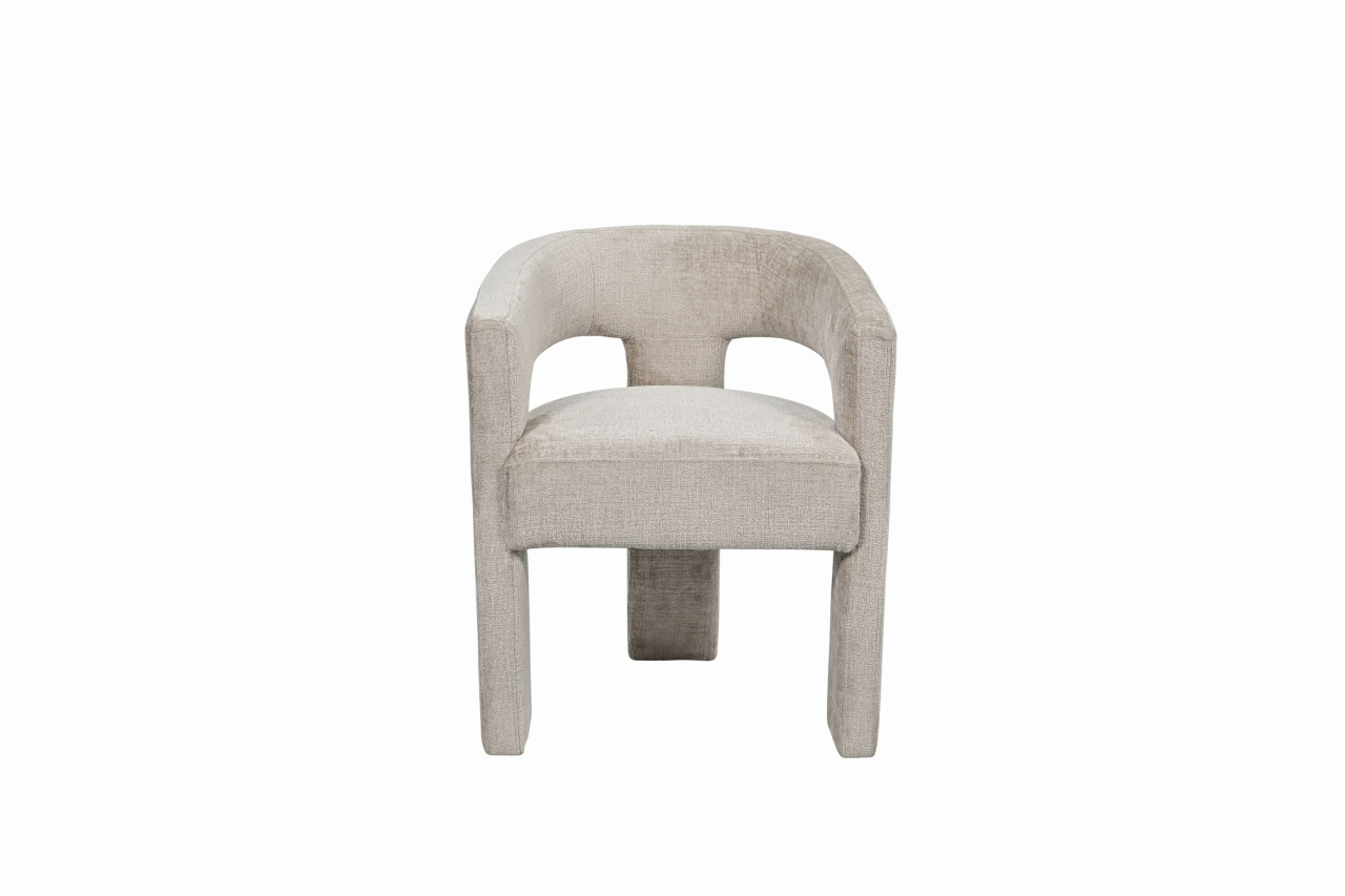 Scaun Leith Tapitat Taupe [3]