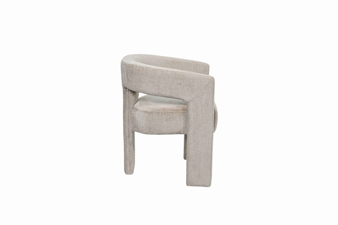 Scaun Leith Tapitat Taupe [5]