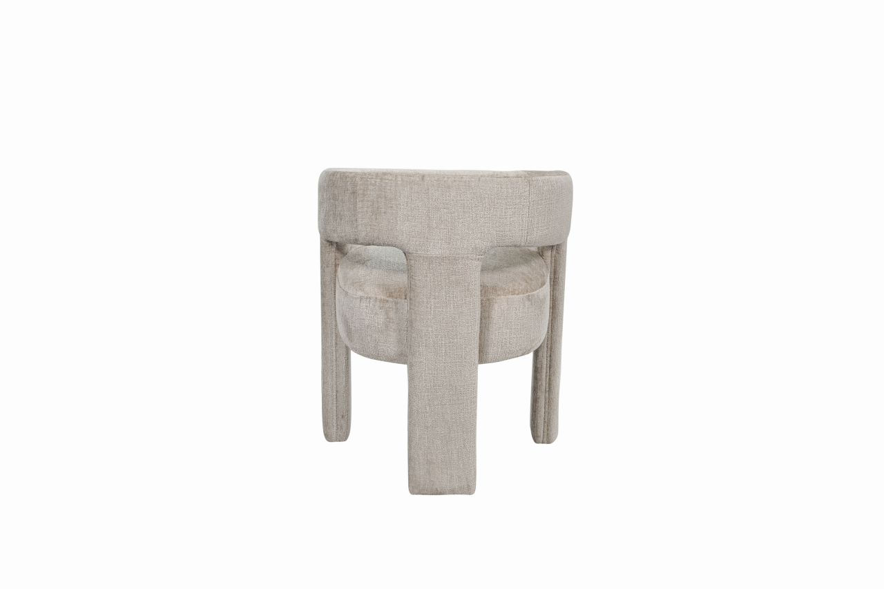Scaun Leith Tapitat Taupe [7]
