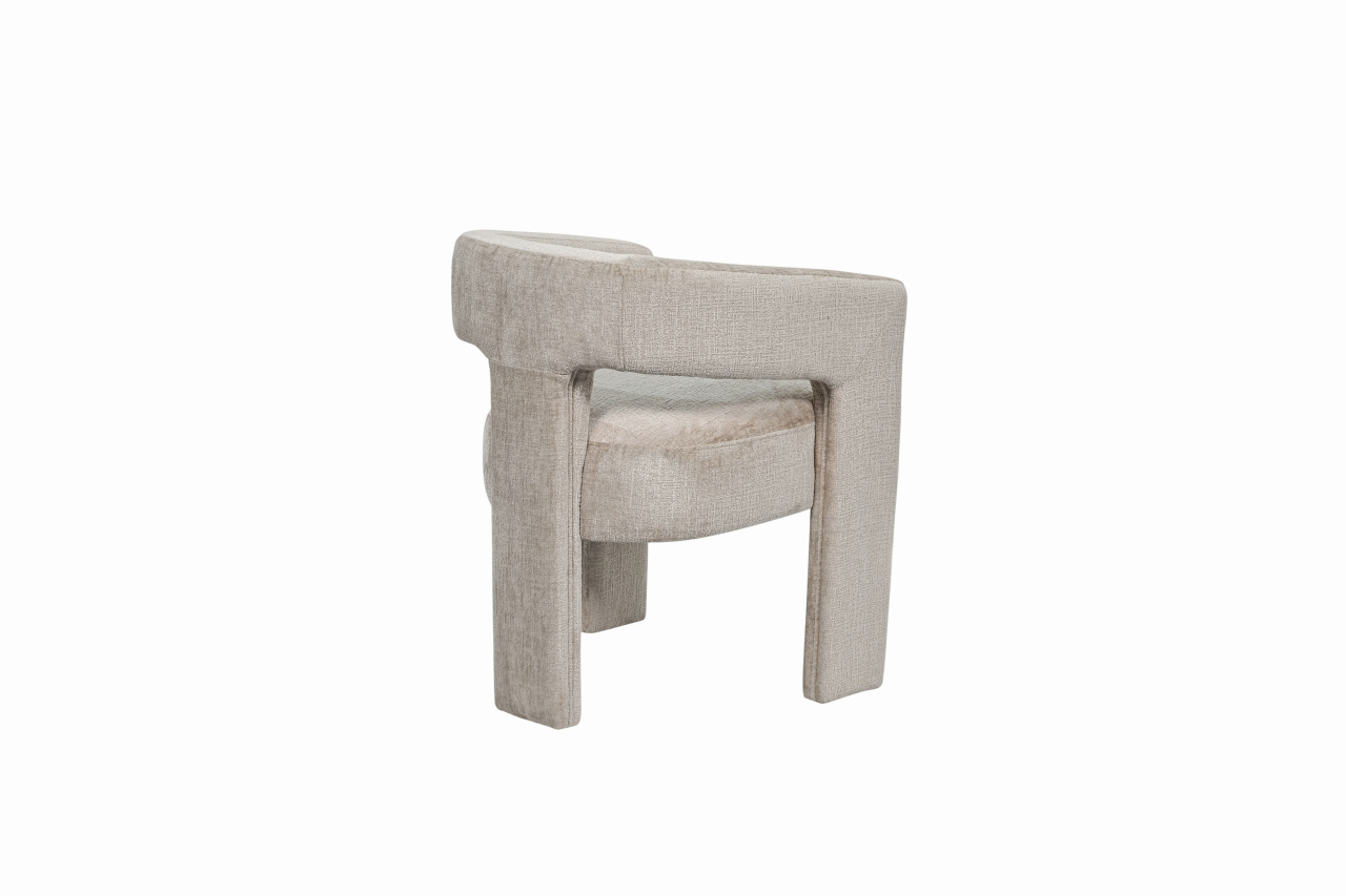 Scaun Leith Tapitat Taupe [6]