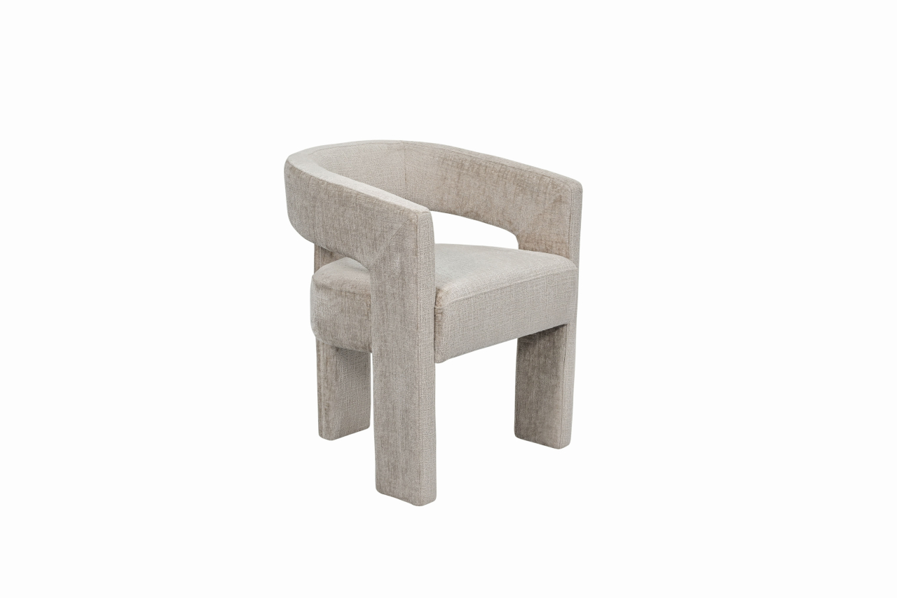 Scaun Leith Tapitat Taupe [4]