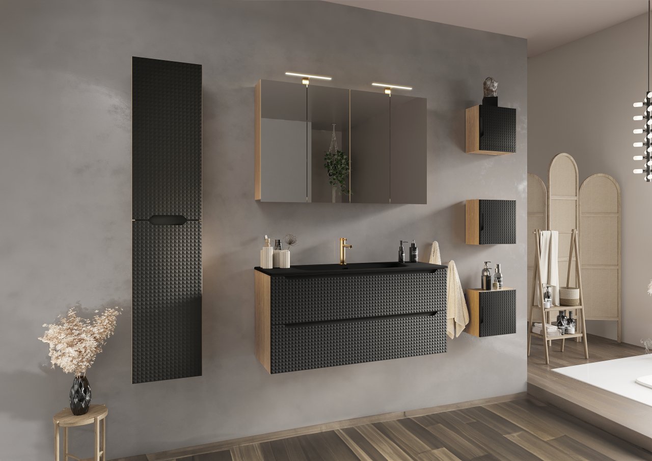 Set Baie Luxor Black 120 cm [1]