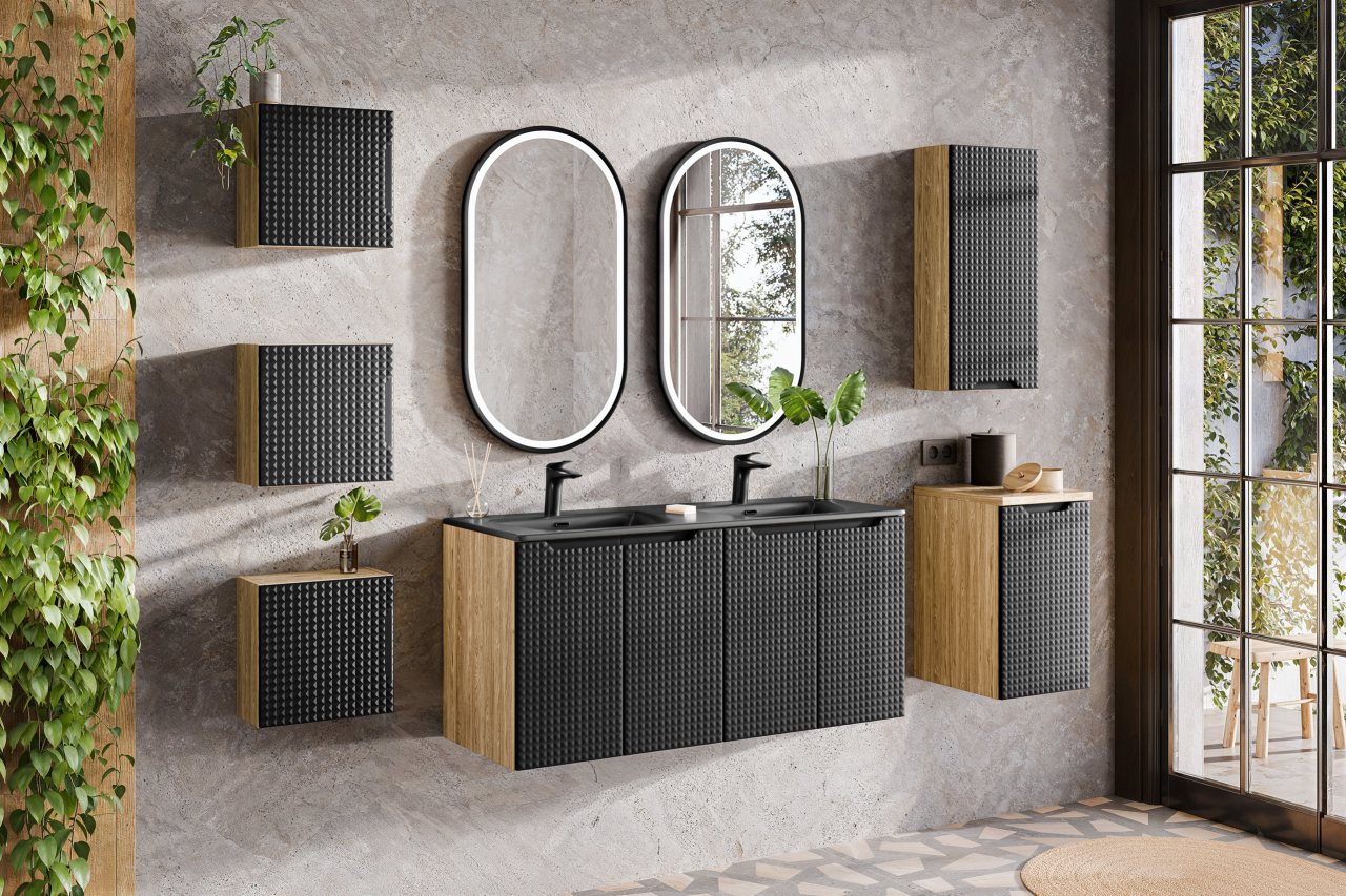 Set Baie Luxor Black 120 cm [2]