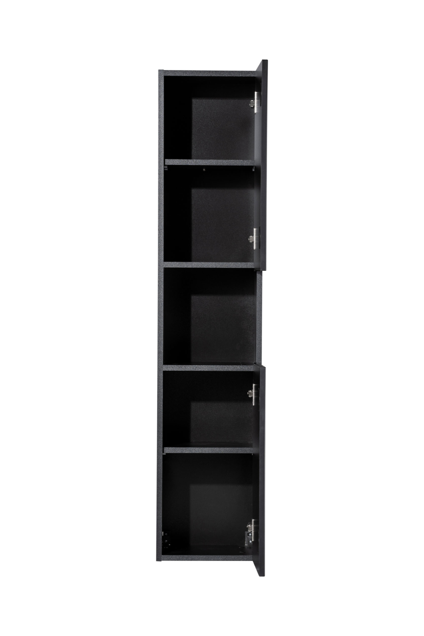 Set Baie Nova Oak & Black 160 cm cu Cos pentru Rufe [10]