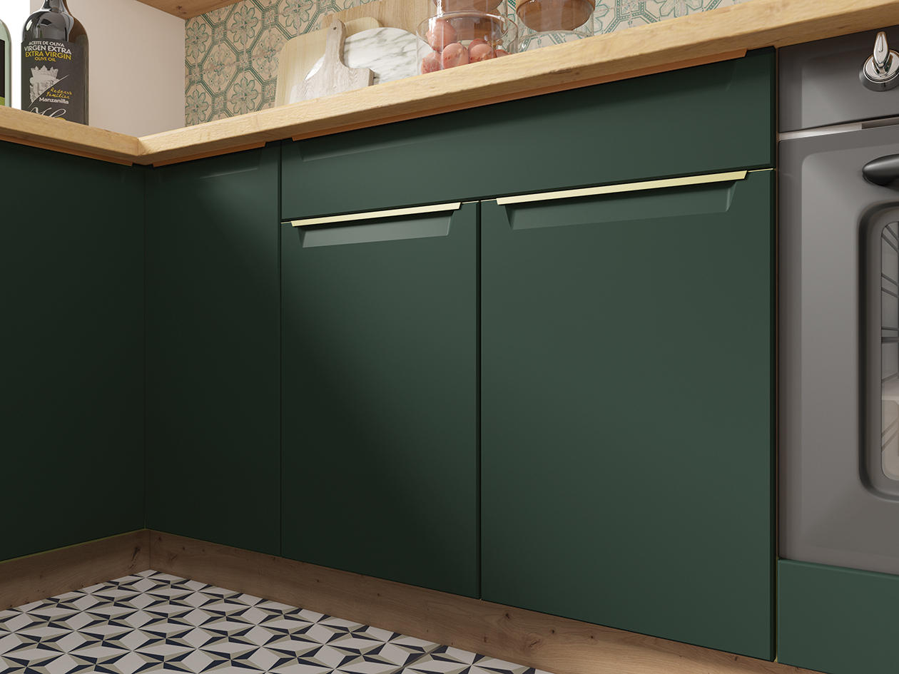 Set Mobila Bucatarie Glamour Verde 270 cm [3]