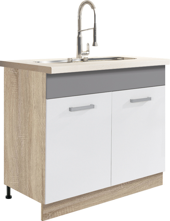 Set Mobila Bucatarie Global Alb 260 cm [4]