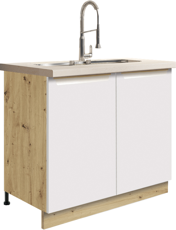 Set Mobila Bucatarie Glamour Alb 270 cm [4]