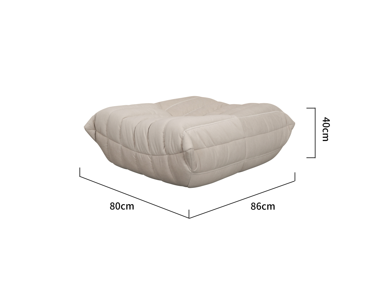 Canapea Nua si Taburet Bej Deschis [17]