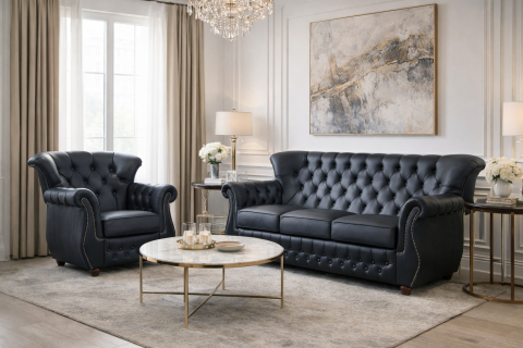 Canapele - Canapea Chesterfield Roberto cu 3 locuri