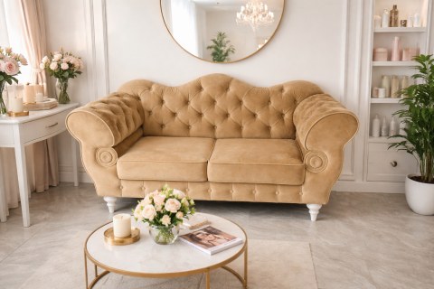 Canapele - Canapea Chesterfield Wilson cu 2 Locuri