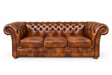 Canapele Chesterfield - Canapea Chesterfield Windchester cu 3 Locuri