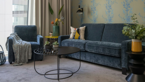 Living - Canapea Extensibila cu Saltea Jana