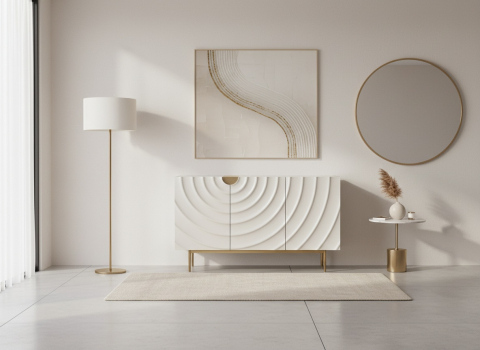 Stilig - Comoda Stilig 321 Alb-Ecru