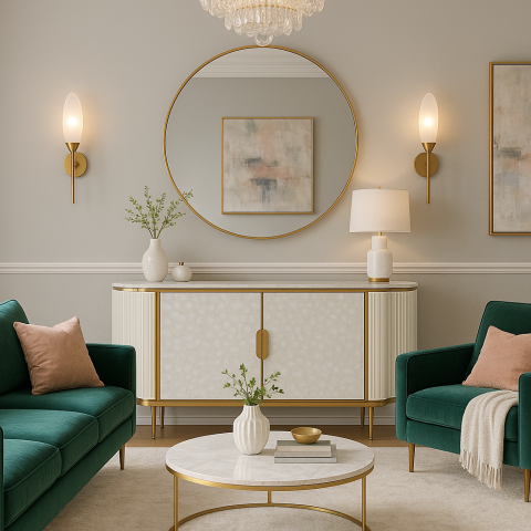 Comoda Stilig 906C cu blat de marmura