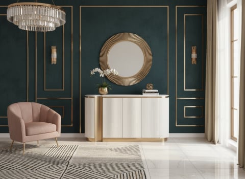 Colectii Armonia - Comoda Stilig 917F cu blat de marmura