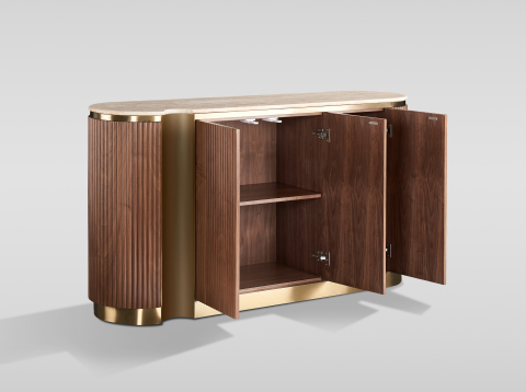 Comoda Stilig 917D cu blat de travertin natural [3]