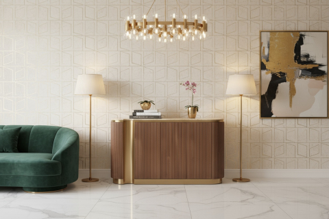 Comoda Stilig 917D cu blat de travertin natural [6]