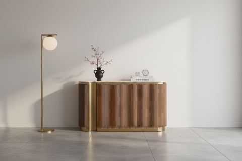 Comoda Stilig 917D cu blat de travertin natural [7]