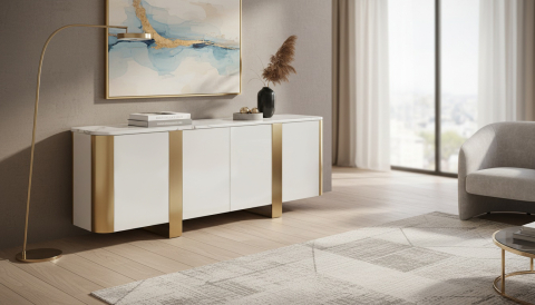 Comode - Comoda Stilig 921 Alb Ecru