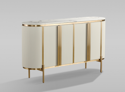 Comoda TV Stilig 384C cu blat de marmura [2]
