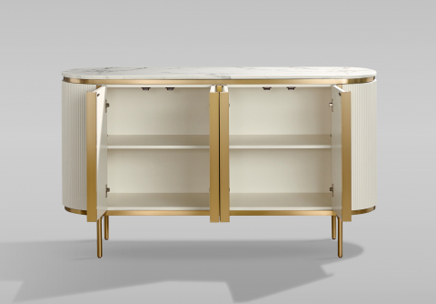 Comoda TV Stilig 384C cu blat de marmura [1]