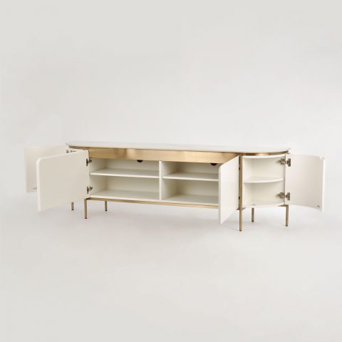 Comoda TV Stilig 120 cu blat de marmura [3]